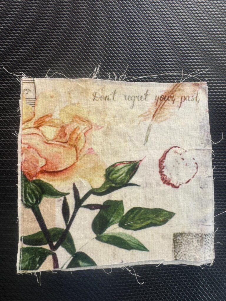 Rose Floral Digital Print Patches