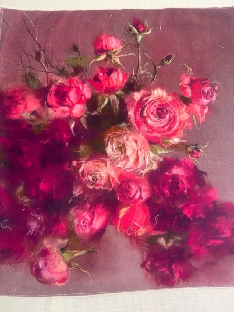 Rose Floral Digital Print Patches