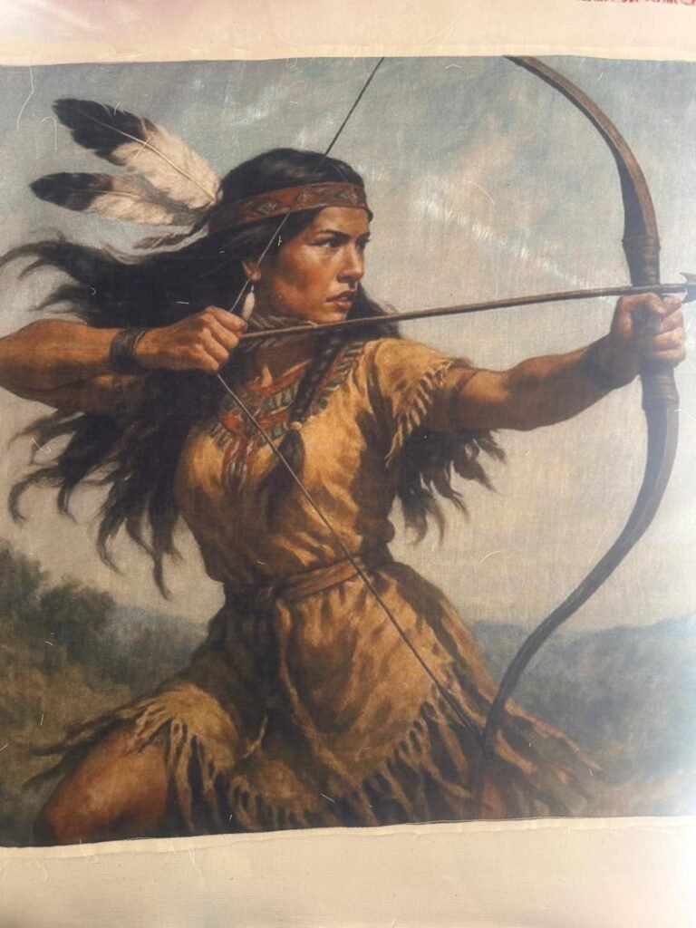 Native Tribal Woman Portrait Laser Digital Patches