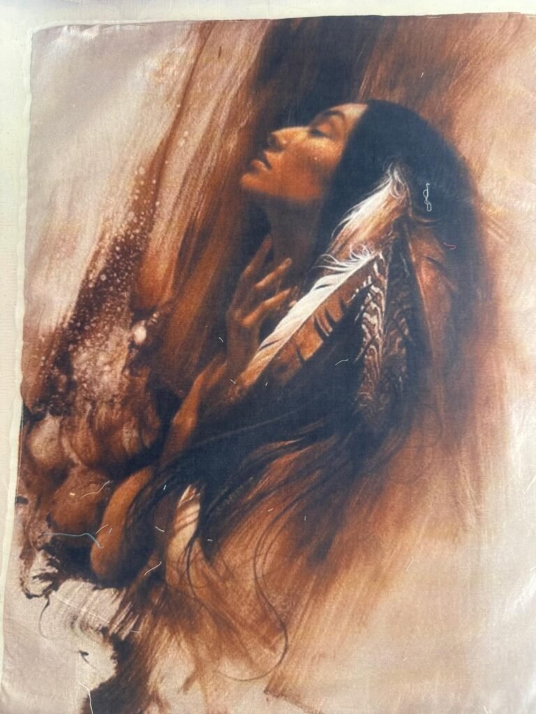 Native Woman Portrait Laser Digital Patches