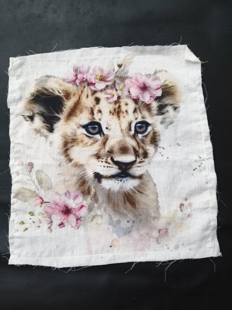 Lion Cub Artwork Cotton Patch