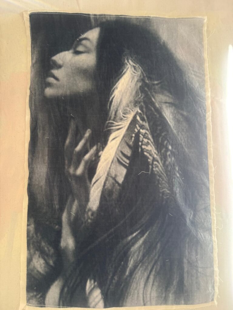 Native American Woman Portrait Laser Digital Patches