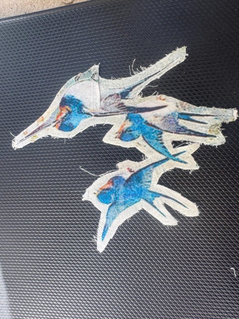 kantha digital embroidery patches cotton